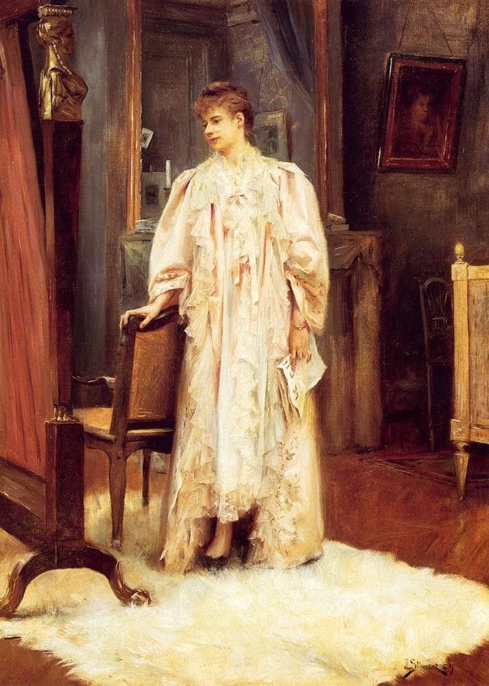 Julius LeBlanc Stewart Lady In Her Boudoir